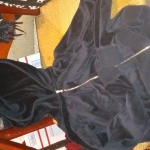 Vintage Cute Velour Hoodie